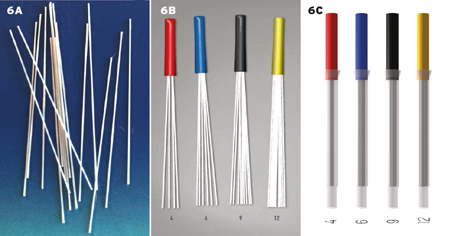 The strands (300 µm) are calibrated to their useful length and assembled in a sheath grip for easy handling. They are available in an impregnating case designed to secure their impregnation without voids or bubbles with the filling resin.