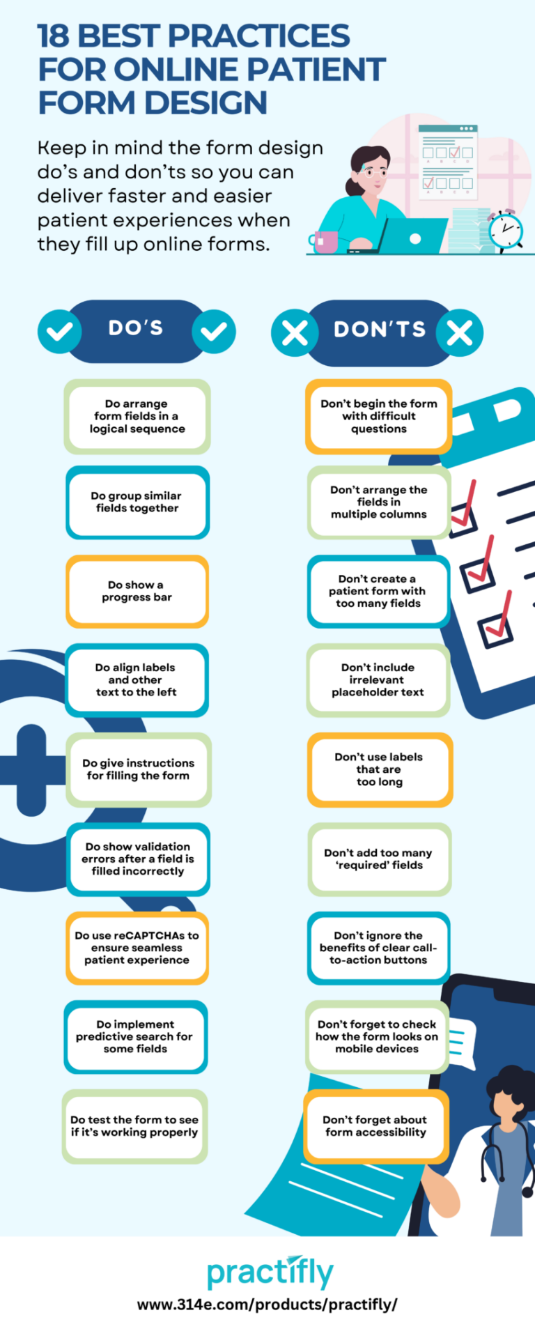 18 Best Practices for Online Patient Form Design - Oral Health Group