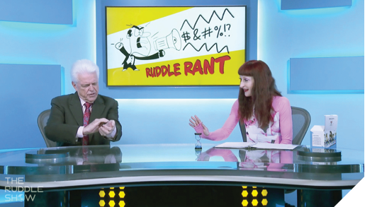 This photo features Cliff checking his pulse as the ever-popular “Ruddle Rant” close can get his adrenalin going! (The Ruddle Show, S09 E02)