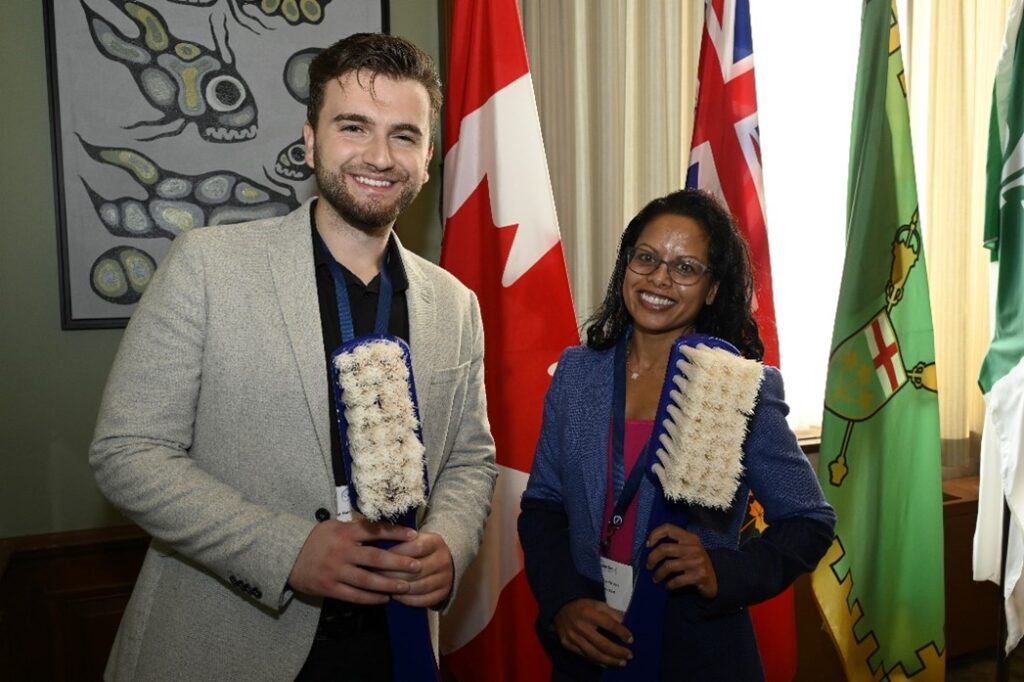 Pictured with Dr. Sanjukta Mohanta at the ODA’s annual Lobby Day at Queens Park