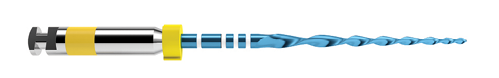 Reciproc blue R25 (R25B), R40 and R50 instruments, paper point, gutta-percha cone, and carrier-based obturator.