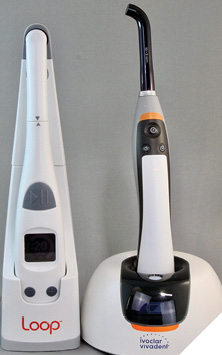 The Loop from Garrison and the Bluephase PowerCure from Ivoclar feature ‘lane assist ‘ technology.
