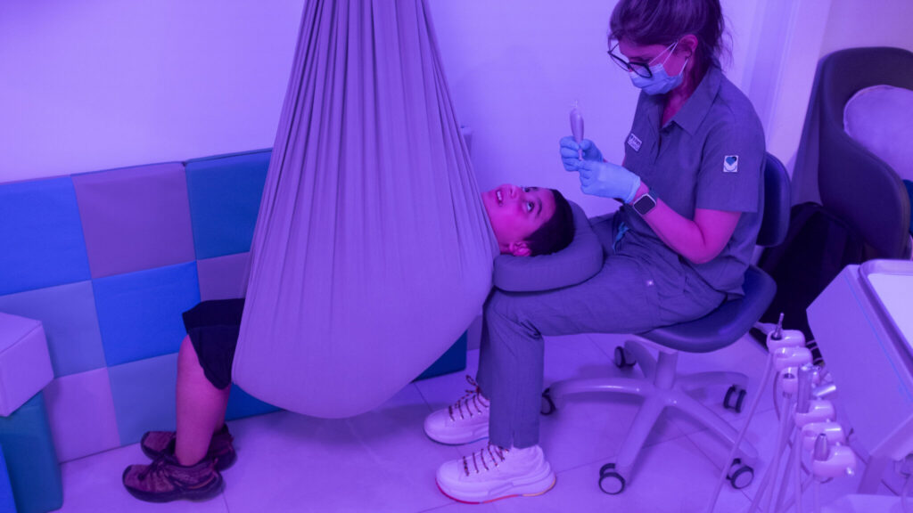 sensory-friendly dental clinic child autism special care dentistry Ontario toy car dental visit