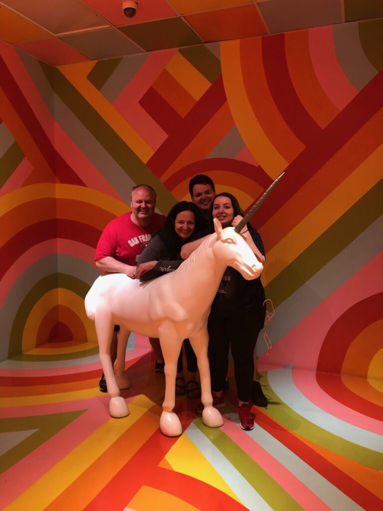 Prof. Bertone with her family. Photo: Supplied. 